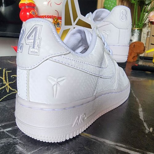An Updated Look At The Kobe Bryant x Nike Air Force 1 Low “Forever White”(图6)